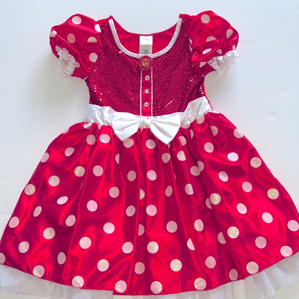 (10) Disney Store Classic Minnie Mouse Quality Costume Halloween Tule & Glitz